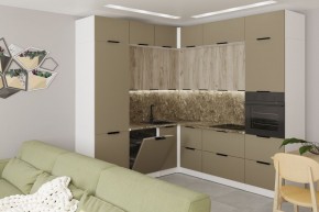 АЛЬБА Кухонный гарнитур Гранд Прайм  (2200*2500 мм) в Кургане - kurgan.mebel24.online | фото 1