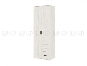 АЛТЕЯ Шкаф 2-х ств (Дуб крафт белый) в Кургане - kurgan.mebel24.online | фото 1
