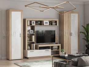 Ангара Пенал (Белый глянец/Сонома) в Кургане - kurgan.mebel24.online | фото 3