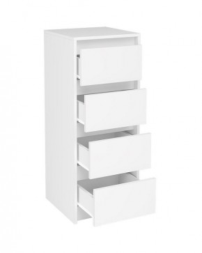 АЙДЕН КМ06-400 Комод 4 ящика (белый) в Кургане - kurgan.mebel24.online | фото 2