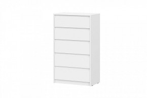 АЙДЕН КМ06-700 Комод 5 ящиков (белый) в Кургане - kurgan.mebel24.online | фото