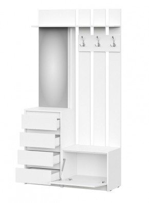 АЙДЕН Прихожая (модульная) белый в Кургане - kurgan.mebel24.online | фото 3