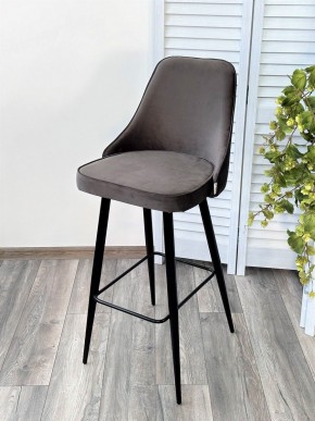 Барный стул NEPAL-BAR ГРАФИТ #14, велюр/ черный каркас (H=78cm) М-City в Кургане - kurgan.mebel24.online | фото 5