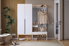 БАСКО Прихожая К1 (белое дерево) в Кургане - kurgan.mebel24.online | фото
