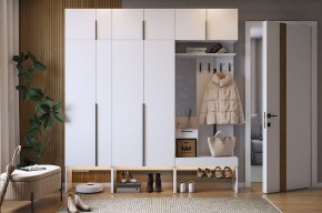БАСКО Прихожая К10 (белое дерево) в Кургане - kurgan.mebel24.online | фото