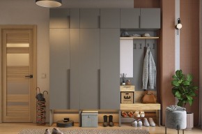 БАСКО Прихожая К10 (графит) в Кургане - kurgan.mebel24.online | фото