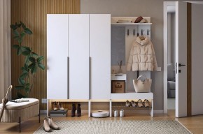 БАСКО Прихожая К11 (белое дерево) в Кургане - kurgan.mebel24.online | фото