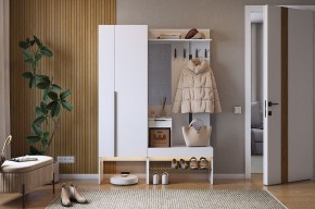 БАСКО Прихожая К2 (белое дерево) в Кургане - kurgan.mebel24.online | фото