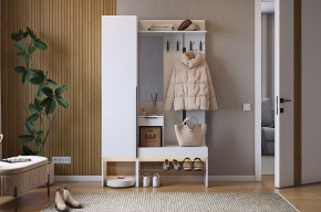БАСКО Прихожая К3 (белое дерево) в Кургане - kurgan.mebel24.online | фото