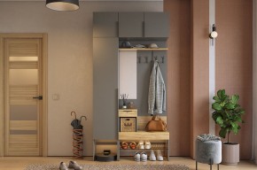 БАСКО Прихожая К4 (графит) в Кургане - kurgan.mebel24.online | фото