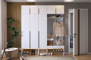 БАСКО Прихожая К7 (белое дерево) в Кургане - kurgan.mebel24.online | фото