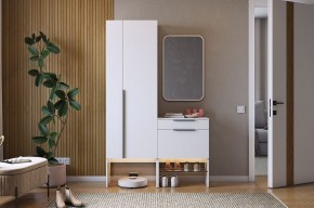 БАСКО Прихожая К8 (белое дерево) в Кургане - kurgan.mebel24.online | фото