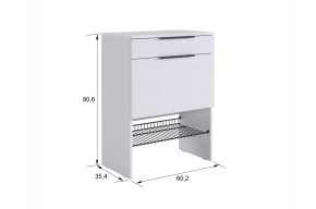 БАСКО Прихожая К8 (белое дерево) в Кургане - kurgan.mebel24.online | фото 6