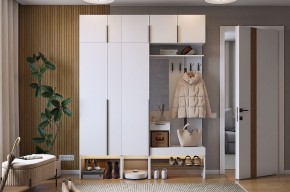 БАСКО Прихожая К9 (белое дерево) в Кургане - kurgan.mebel24.online | фото