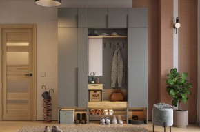 БАСКО Прихожая К9 (графит) в Кургане - kurgan.mebel24.online | фото 2