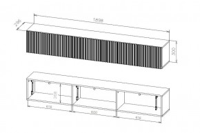 БАЙКАЛ Тумба (Графит/Дуб золотой) в Кургане - kurgan.mebel24.online | фото 3