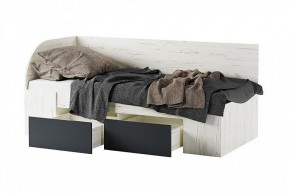 БЕАТРИС Кровать-софа (дуб крафт белый/антрацит) в Кургане - kurgan.mebel24.online | фото 2