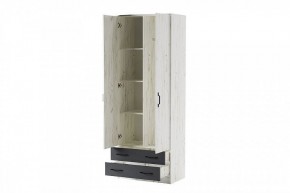 БЕАТРИС Шкаф Дуэт (дуб крафт белый/антрацит) в Кургане - kurgan.mebel24.online | фото 2
