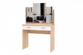 БЕАТРИС Стол туалетный (дуб сонома/белый глянец) в Кургане - kurgan.mebel24.online | фото