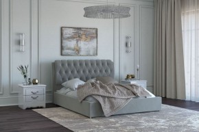 БЕЛИСТА Кровать 1400 серо-бежевый (экокожа) в Кургане - kurgan.mebel24.online | фото 2