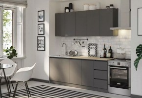 ЧЕЛСИ Кухонный гарнитур 2,0 м (Графит) в Кургане - kurgan.mebel24.online | фото