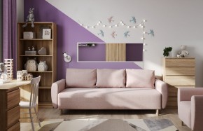 Диван-кровать Тулисия светло-розовый, ткань рогожка в Кургане - kurgan.mebel24.online | фото 4