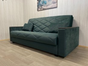 Диван Престиж-15 (НПБ+МДФ) велюр Sensey bottle green в Кургане - kurgan.mebel24.online | фото