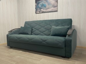 Диван Престиж-16 (НПБ+МДФ) велюр Sensey bottle green в Кургане - kurgan.mebel24.online | фото