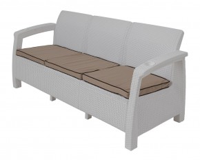 Диван Yalta Premium Sofa 3 Set (Ялта) белый (+подушки под спину) в Кургане - kurgan.mebel24.online | фото