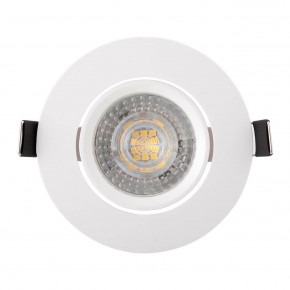 DK3020-WH Встраиваемый светильник, IP 20, 10 Вт, GU5.3, LED, белый, пластик в Кургане - kurgan.mebel24.online | фото 1