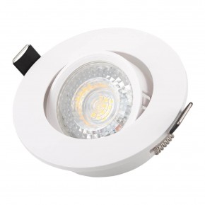 DK3020-WH Встраиваемый светильник, IP 20, 10 Вт, GU5.3, LED, белый, пластик в Кургане - kurgan.mebel24.online | фото 2