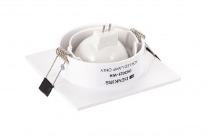DK3021-WH Встраиваемый светильник, IP 20, 10 Вт, GU5.3, LED, белый, пластик в Кургане - kurgan.mebel24.online | фото 3