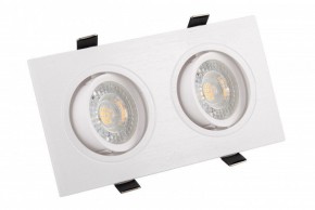 DK3022-WH Встраиваемый светильник, IP 20, 10 Вт, GU5.3, LED, белый, пластик в Кургане - kurgan.mebel24.online | фото 1