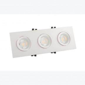 DK3023-WH Встраиваемый светильник, IP 20, 10 Вт, GU5.3, LED, белый, пластик в Кургане - kurgan.mebel24.online | фото 2