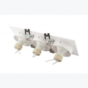 DK3023-WH Встраиваемый светильник, IP 20, 10 Вт, GU5.3, LED, белый, пластик в Кургане - kurgan.mebel24.online | фото 4