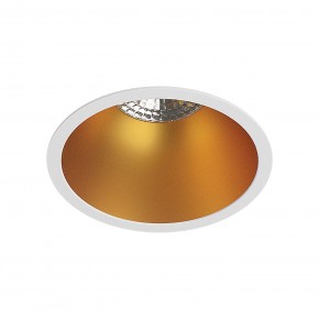 DK3026-WG Встраиваемый светильник, IP 20, 10 Вт, GU5.3, LED, белый/золотой, пластик в Кургане - kurgan.mebel24.online | фото 1