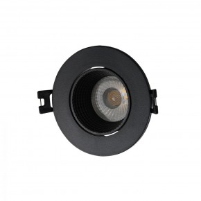 DK3061-BK Встраиваемый светильник, IP 20, 10 Вт, GU5.3, LED, черный/черный, пластик в Кургане - kurgan.mebel24.online | фото 1