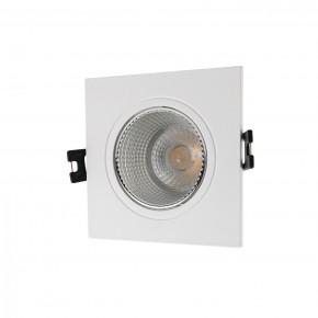 DK3071-WH+CH Встраиваемый светильник, IP 20, 10 Вт, GU5.3, LED, белый/хром, пластик в Кургане - kurgan.mebel24.online | фото
