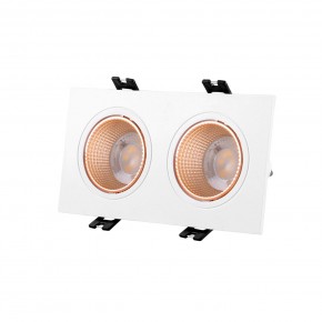 DK3072-WBR Встраиваемый светильник, IP 20, 10 Вт, GU5.3, LED, белый/бронзовый, пластик в Кургане - kurgan.mebel24.online | фото 1