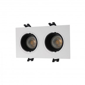 DK3072-WH+BK Встраиваемый светильник, IP 20, 10 Вт, GU5.3, LED, белый/черный, пластик в Кургане - kurgan.mebel24.online | фото 1