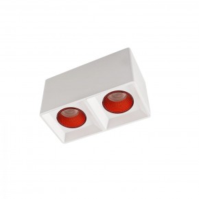 DK3085-WH+RD Светильник накладной IP 20, 10 Вт, GU5.3, LED, белый/красный, пластик в Кургане - kurgan.mebel24.online | фото 1