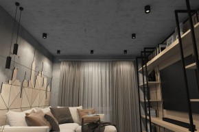 DK3090-BK+CH Светильник накладной IP 20, 10 Вт, GU5.3, LED, черный/хром, пластик в Кургане - kurgan.mebel24.online | фото 2