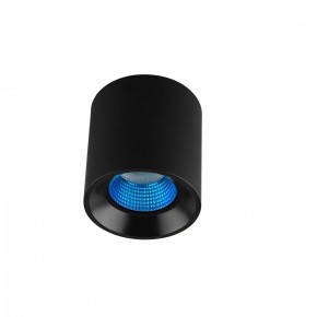 DK3090-BK+CY Светильник накладной IP 20, 10 Вт, GU5.3, LED, черный/голубой, пластик в Кургане - kurgan.mebel24.online | фото
