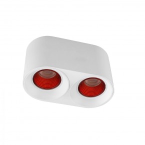 DK3096-WH+RD Светильник накладной IP 20, 10 Вт, GU5.3, LED, белый/красный, пластик в Кургане - kurgan.mebel24.online | фото 1