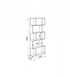 Дуглас (подростковая) М05 Стеллаж в Кургане - kurgan.mebel24.online | фото 2