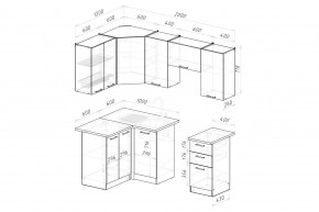 ДЮНА Кухонный гарнитур Оптима 5 (1200*2000 мм) в Кургане - kurgan.mebel24.online | фото 2