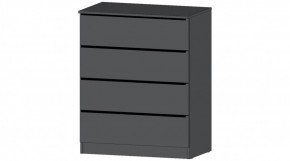 ЭЛЕГАНТ Комод 4 ящика (графит) в Кургане - kurgan.mebel24.online | фото