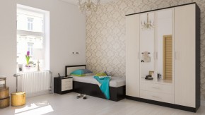 Фиеста Кровать 0900, цвет венге/дуб лоредо, ШхГхВ 93,5х203,5х80 см., сп.м. 900х2000 мм., без матраса, основание есть в Кургане - kurgan.mebel24.online | фото 5