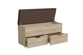 ФЛИНТ Диван (дуб ривьера/коричневый) в Кургане - kurgan.mebel24.online | фото 2