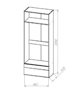 ГЕОМЕТРИЯ ГМТ.04 шкаф в Кургане - kurgan.mebel24.online | фото 2